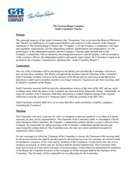 Audit Committee Charter Audit Committee Charter